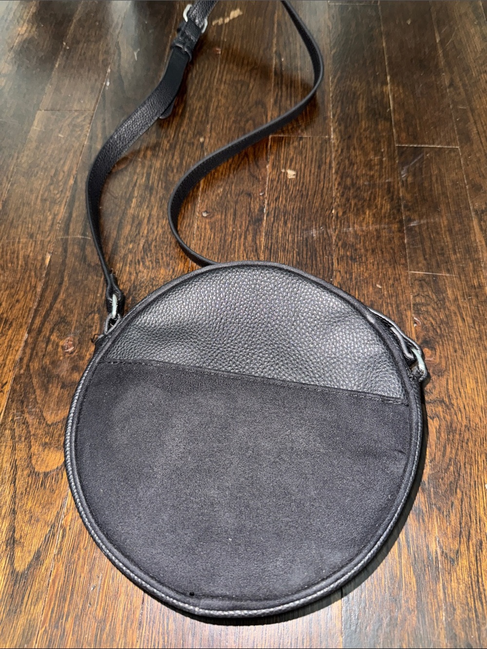 Round Black Crossbody Bag